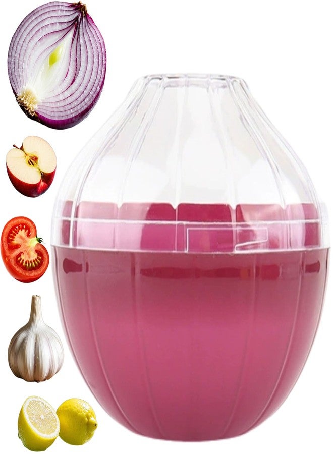 Dokpod Reusable Onion & Tomato Storage Containers - Freshness Saver Keepers with Transparent lid Organizer for Fridge, Onion Holder Storage Onions Keeper for Refrigerator, Fruit Storages Box - Image 1
